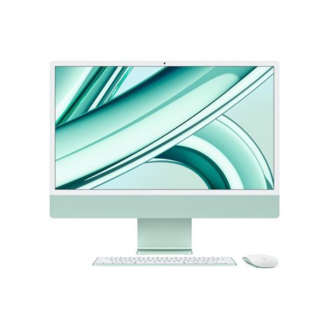 Apple iMac 24" 4,5 tys. Retina, procesor Apple M3 8C, procesor graficzny 10C/8 GB/512 GB SSD/zielony/INT Apple